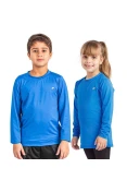 CAMISETA POKER TÉRMICA SKIN INFANTIL III MANGA LONGA - Azul