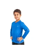 CAMISETA POKER TÉRMICA SKIN INFANTIL III MANGA LONGA - Azul