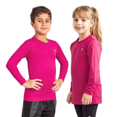 CAMISETA POKER TÉRMICA SKIN INFANTIL III MANGA LONGA - Pink