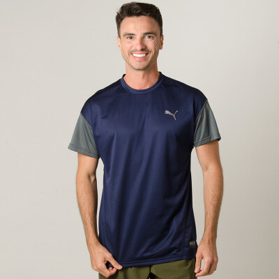 CAMISETA PUMA A.C.E SS MASCULINA - Marinho/grafite CAMISETA PUMA A.C.E SS MASCULINA - Marinho/grafite
