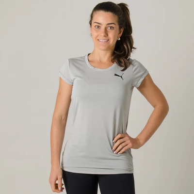 CAMISETA PUMA ACTIVE FEMININA - Cinza CAMISETA PUMA ACTIVE FEMININA - Cinza