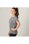 CAMISETA PUMA ACTIVE MESH HEATHER TEE FEMININA - Grafite CAMISETA PUMA ACTIVE MESH HEATHER TEE FEMININA - Grafite
