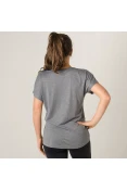 CAMISETA PUMA ACTIVE MESH HEATHER TEE FEMININA - Grafite CAMISETA PUMA ACTIVE MESH HEATHER TEE FEMININA - Grafite