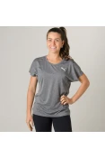 CAMISETA PUMA ACTIVE MESH HEATHER TEE FEMININA - Grafite CAMISETA PUMA ACTIVE MESH HEATHER TEE FEMININA - Grafite