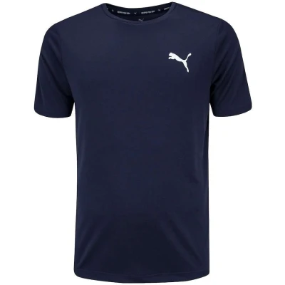 CAMISETA PUMA ACTIVE SMALL LOGO MASCULINA - Marinho CAMISETA PUMA ACTIVE SMALL LOGO MASCULINA - Marinho