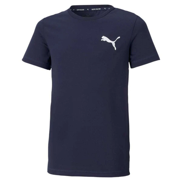 CAMISETA PUMA ACTIVE SMALL LOGO TEE INFANTIL - Marinho