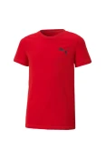 CAMISETA PUMA ACTIVE SMALL LOGO TEE INFANTIL - Vermelho