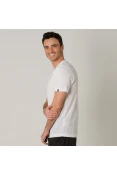 CAMISETA PUMA ACTIVE TEE MASCULINA - Branco/preto CAMISETA PUMA ACTIVE TEE MASCULINA - Branco/preto
