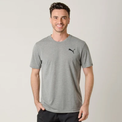 CAMISETA PUMA ACTIVE TEE MASCULINA - Cinza/preto CAMISETA PUMA ACTIVE TEE MASCULINA - Cinza/preto
