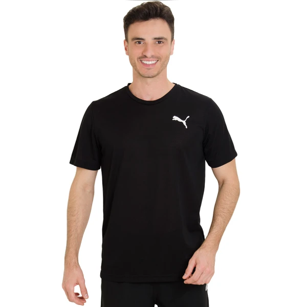 CAMISETA PUMA ACTIVE TEE MASCULINA - Preto CAMISETA PUMA ACTIVE TEE MASCULINA - Preto
