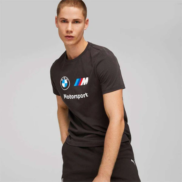 CAMISETA PUMA BMW M MOTORSPORT LOGO MASCULINA - Preto