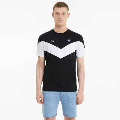 CAMISETA PUMA BMW MASCULINA - Preto/branco CAMISETA PUMA BMW MASCULINA - Preto/branco