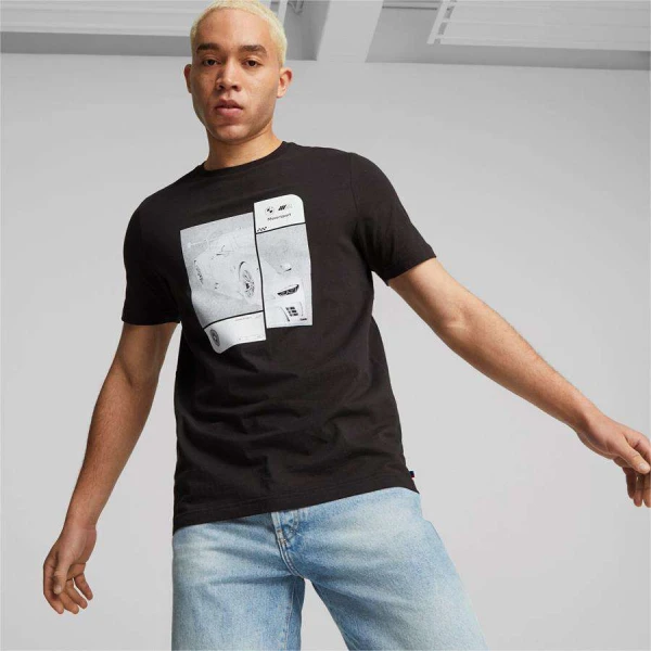 CAMISETA PUMA BMW MMS ESS CAR GRAPHIC TEE MASCULINA - Preto