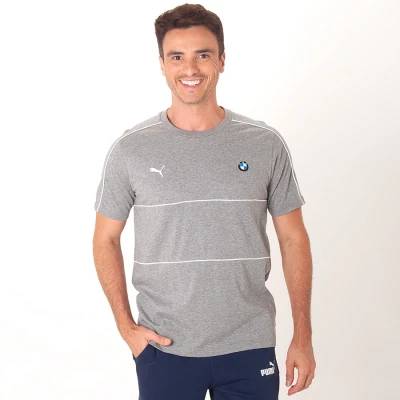 CAMISETA PUMA BMW MMS T7 MASCULINA - Cinza CAMISETA PUMA BMW MMS T7 MASCULINA - Cinza