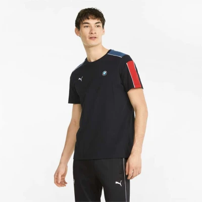 CAMISETA PUMA BMW MMS T7 TEE MASCULINA - Preto/azul CAMISETA PUMA BMW MMS T7 TEE MASCULINA - Preto/azul