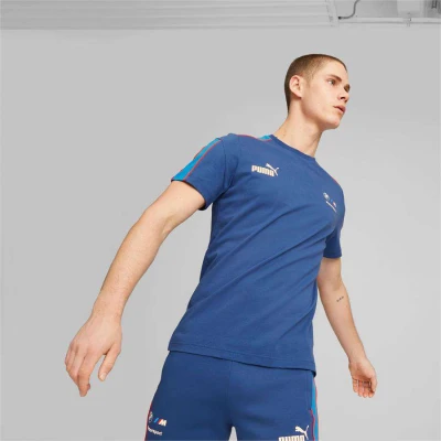 CAMISETA PUMA BMW MT7 TEE MASCULINO - Azul CAMISETA PUMA BMW MT7 TEE MASCULINO - Azul