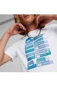 CAMISETA PUMA CLASH GRAPHIC TEE MASCULINA - Branco