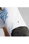 CAMISETA PUMA CLASH GRAPHIC TEE MASCULINA - Branco
