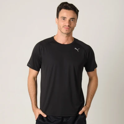 CAMISETA PUMA CORE RUN S/S TEE MASCULINA - Preto