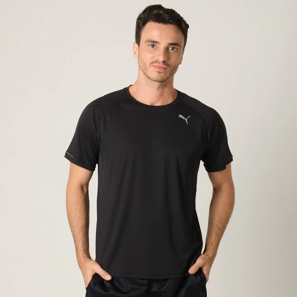 CAMISETA PUMA CORE RUN S/S TEE MASCULINA - Preto