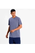 CAMISETA PUMA DE TREINO HEATHER CAT MASCULINA - Azul CAMISETA PUMA DE TREINO HEATHER CAT MASCULINA - Azul