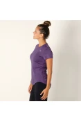 CAMISETA PUMA EPIC HEATHER S/S TEE FEMININA - Roxo CAMISETA PUMA EPIC HEATHER S/S TEE FEMININA - Roxo