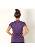 CAMISETA PUMA EPIC HEATHER S/S TEE FEMININA - Roxo CAMISETA PUMA EPIC HEATHER S/S TEE FEMININA - Roxo