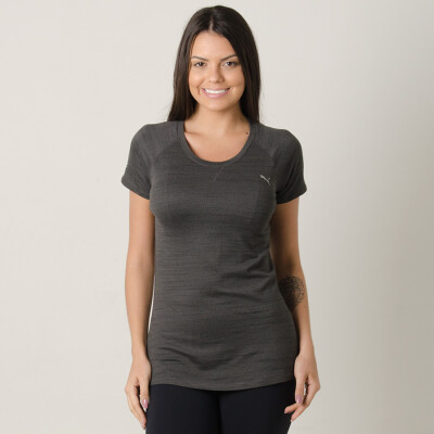 CAMISETA PUMA EPIC SS TEE FEMININA - Chumbo CAMISETA PUMA EPIC SS TEE FEMININA - Chumbo