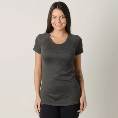 CAMISETA PUMA EPIC SS TEE FEMININA - Chumbo CAMISETA PUMA EPIC SS TEE FEMININA - Chumbo
