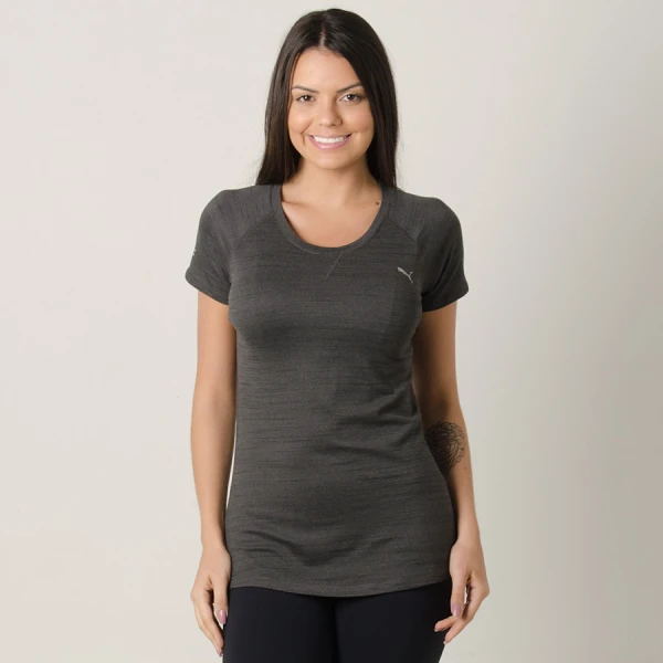 CAMISETA PUMA EPIC SS TEE FEMININA - Chumbo CAMISETA PUMA EPIC SS TEE FEMININA - Chumbo