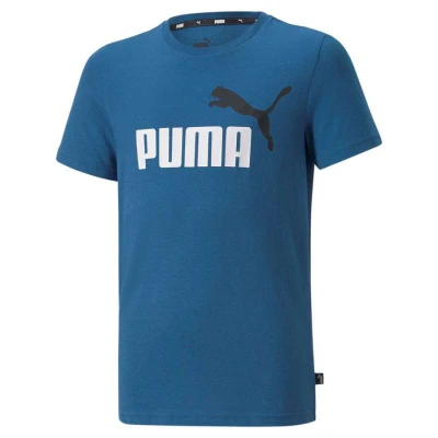 CAMISETA PUMA ESS+2 COL LOGO TEE INFANTIL - Azul