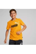 CAMISETA PUMA ESS+2 COL LOGO TEE INFANTIL - Laranja