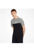 CAMISETA PUMA ESS + BLOCK TEE MASCULINA - Preto/cinza CAMISETA PUMA ESS + BLOCK TEE MASCULINA - Preto/cinza