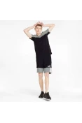 CAMISETA PUMA ESS + BLOCK TEE MASCULINA - Preto/cinza CAMISETA PUMA ESS + BLOCK TEE MASCULINA - Preto/cinza