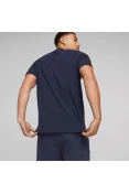 CAMISETA PUMA ESS BLOCK X TAPE TEE MASCULINA - Preto/marinho CAMISETA PUMA ESS BLOCK X TAPE TEE MASCULINA - Preto/marinho