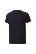 CAMISETA PUMA ESS COLOR BLOCK TEE INFANTIL - Preto/cinza