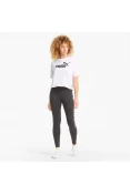 CAMISETA PUMA ESS CROPPED LOGO TEE FEMININA - Branco CAMISETA PUMA ESS CROPPED LOGO TEE FEMININA - Branco