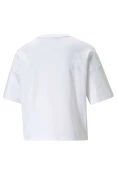 CAMISETA PUMA ESS CROPPED LOGO TEE FEMININA - Branco CAMISETA PUMA ESS CROPPED LOGO TEE FEMININA - Branco