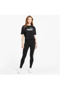 CAMISETA PUMA ESS CROPPED LOGO TEE FEMININA - Preto CAMISETA PUMA ESS CROPPED LOGO TEE FEMININA - Preto