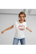 CAMISETA PUMA ESS+ FLOWER POWER TEE FEMININA - Branco CAMISETA PUMA ESS+ FLOWER POWER TEE FEMININA - Branco