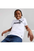CAMISETA PUMA ESS LOGO TEE INFANTIL - Branco
