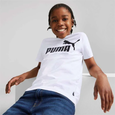 CAMISETA PUMA ESS LOGO TEE INFANTIL - Branco