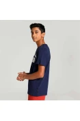 CAMISETA PUMA ESS LOGO TEE INFANTIL - Marinho