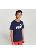 CAMISETA PUMA ESS LOGO TEE INFANTIL - Marinho