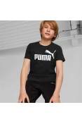 CAMISETA PUMA ESS LOGO TEE INFANTIL - Preto