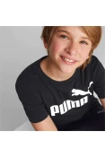 CAMISETA PUMA ESS LOGO TEE INFANTIL - Preto