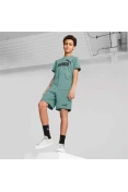 CAMISETA PUMA ESS LOGO TEE INFANTIL - Verde