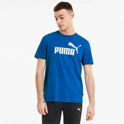 CAMISETA PUMA ESS LOGO TEE MASCULINA - Azul CAMISETA PUMA ESS LOGO TEE MASCULINA - Azul