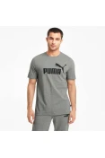 CAMISETA PUMA ESS LOGO TEE MASCULINA - Cinza CAMISETA PUMA ESS LOGO TEE MASCULINA - Cinza