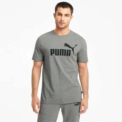 CAMISETA PUMA ESS LOGO TEE MASCULINA - Cinza CAMISETA PUMA ESS LOGO TEE MASCULINA - Cinza